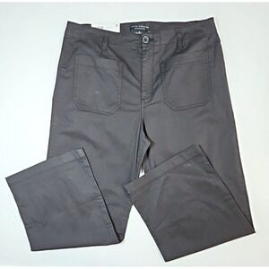 Social Standard by Sanctuary Women's Black Twill Cropped Pants Size 10 NWT